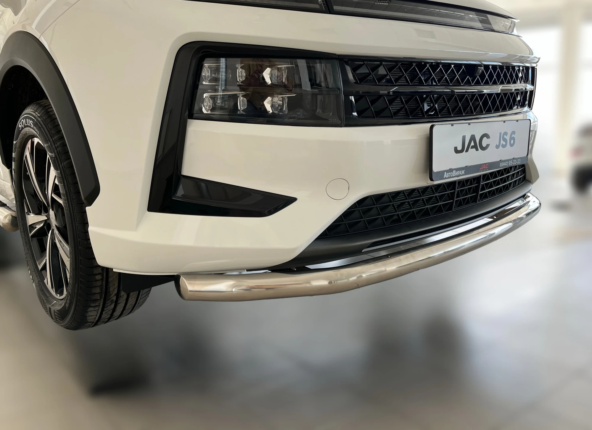 Защита переднего бампера d60 мм для JAC JS6  Юко JAC.JS6.22.01
