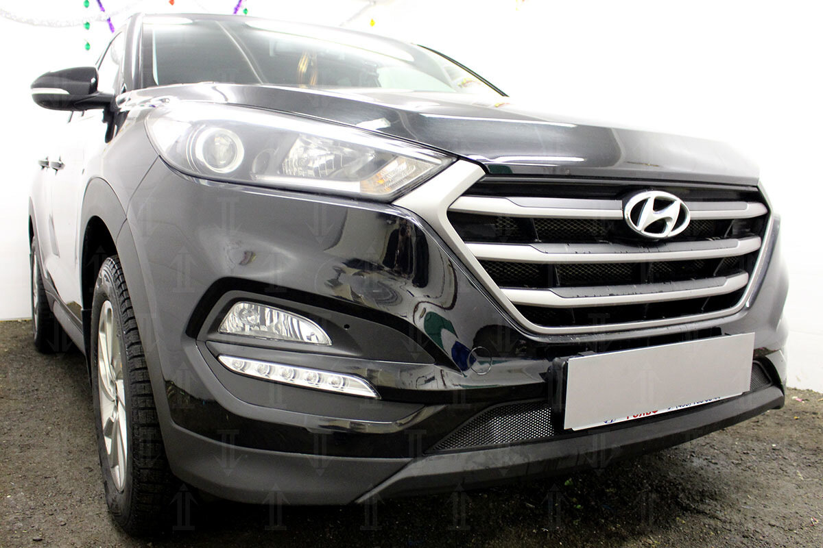 Защитная сетка радиатора низ для Hyundai Tucson III