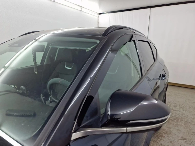 Дефлекторы окон 2D 6 шт. (короткая база) для Hyundai Tucson IV Черный Стрелка 11 2D380-6.S11