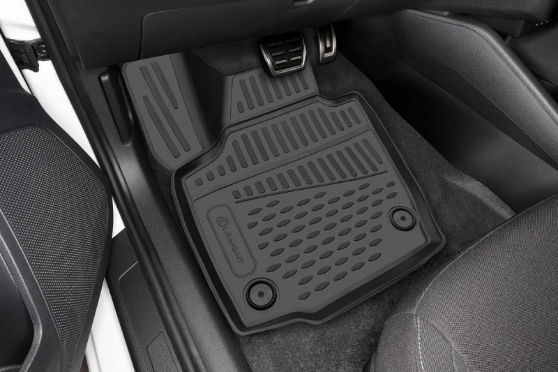 Коврики 3D в салон полиуретан 5шт для Jetour X70 PLUS I Рестайлинг Черный Element ELEMENT3DA68797210k