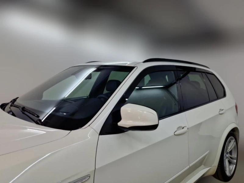 Дефлекторы окон 2D 6 шт для BMW X5 II (E70) Рестайлинг Черные Стрелка 11 2D106-6.S11