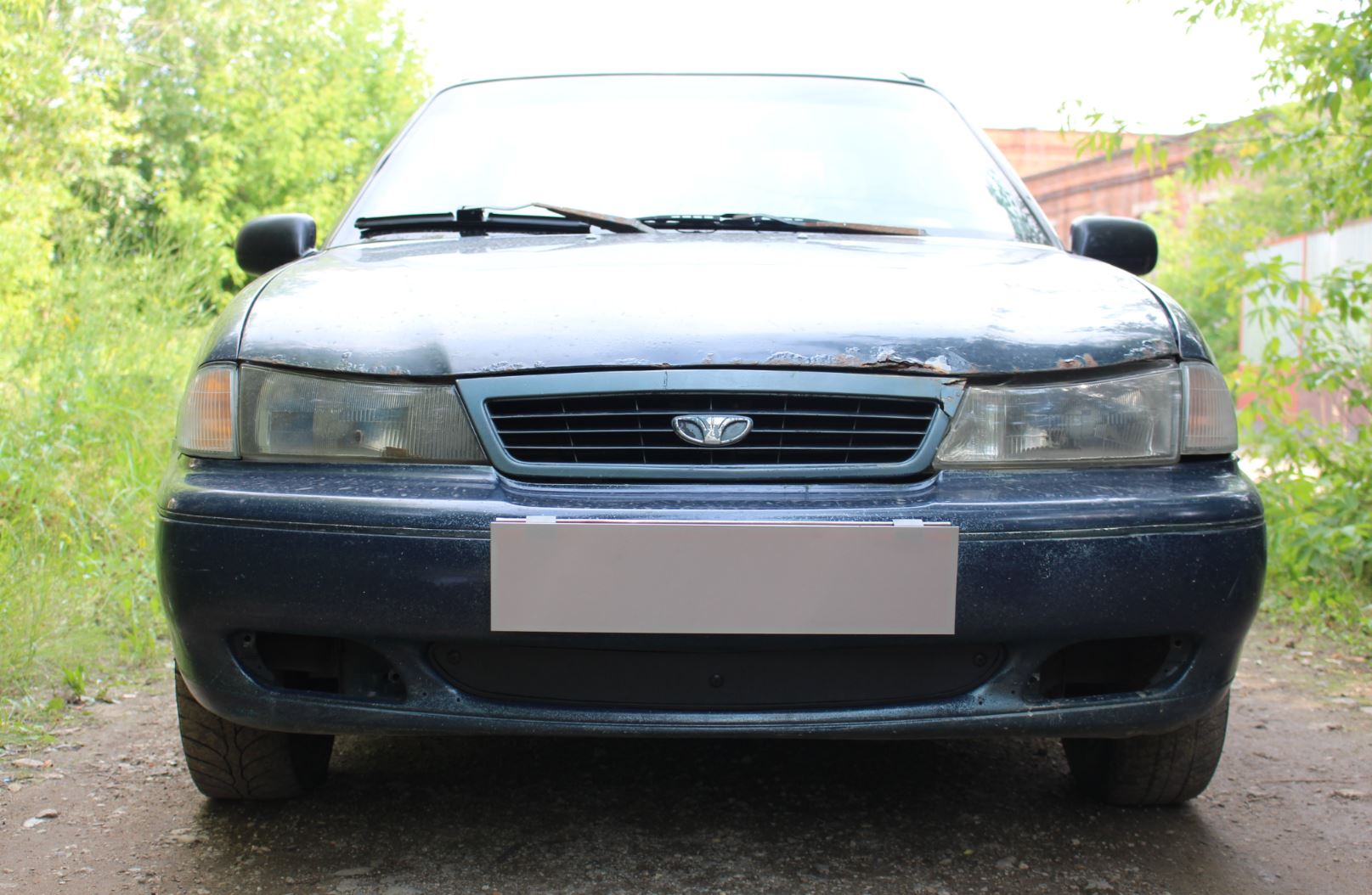 Зимняя заглушка радиатора к съемной сетке для Daewoo Nexia I Рестайлинг