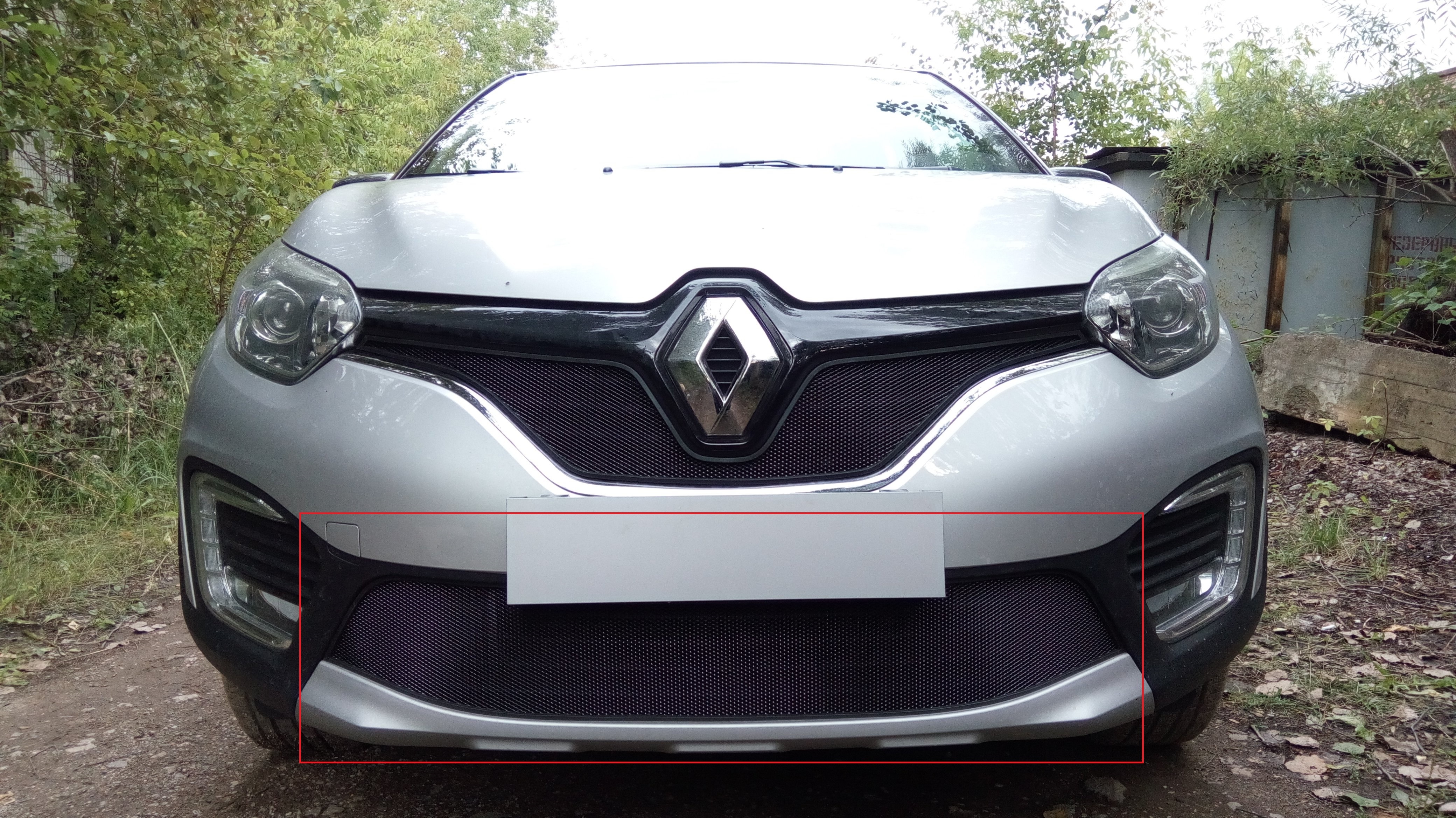 Защитная сетка радиатора низ для Renault Kaptur I Рестайлинг