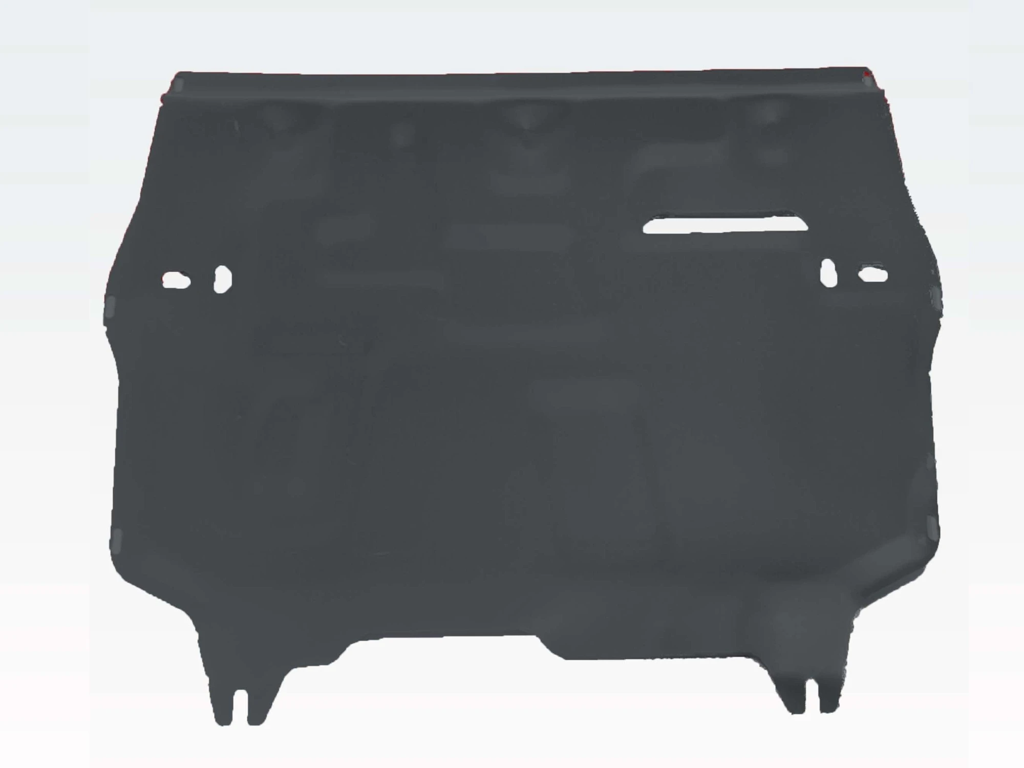 Защита картера и КПП для Audi A1 I (8X) Рестайлинг Черный Alfeco ALF3038ST