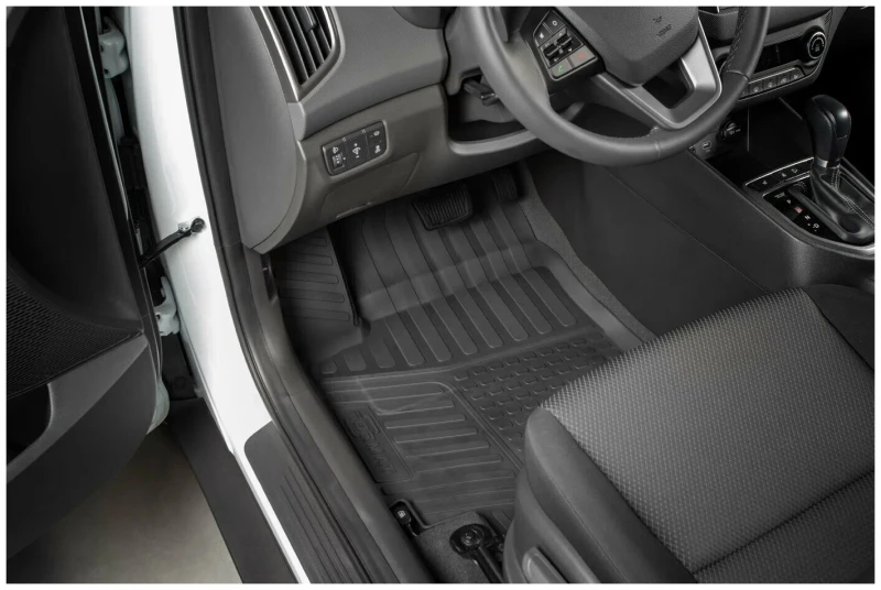 Коврики в салон полиуретан 4шт для Nissan Qashqai I Рестайлинг Черный FORMAT FORMAT.CARNIS00021