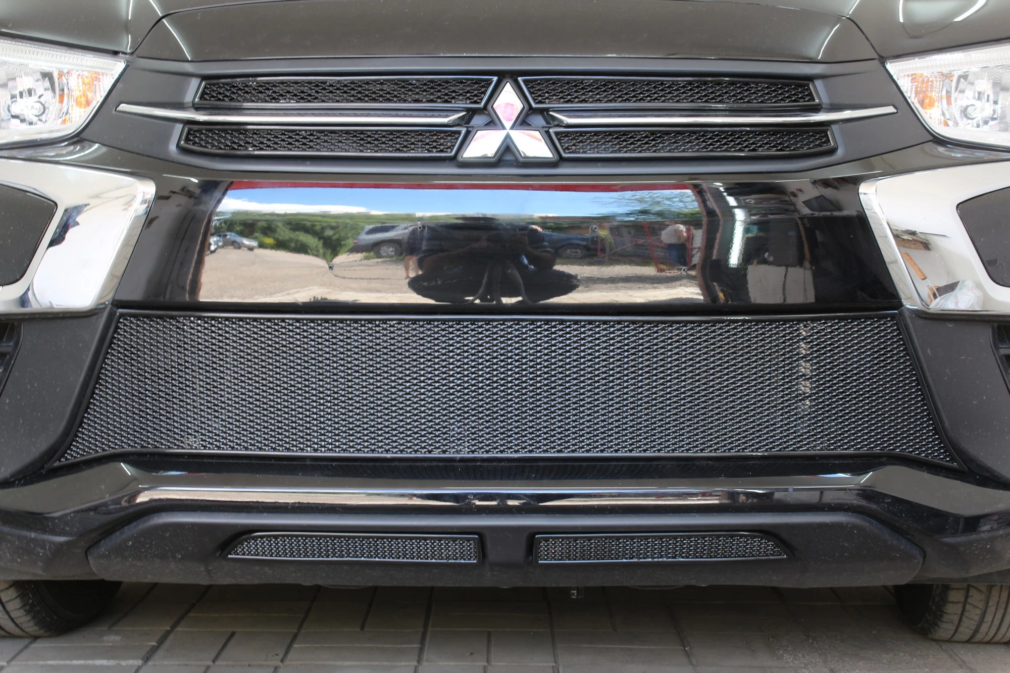 Защитная сетка радиатора центр для Mitsubishi ASX I Рестайлинг 2