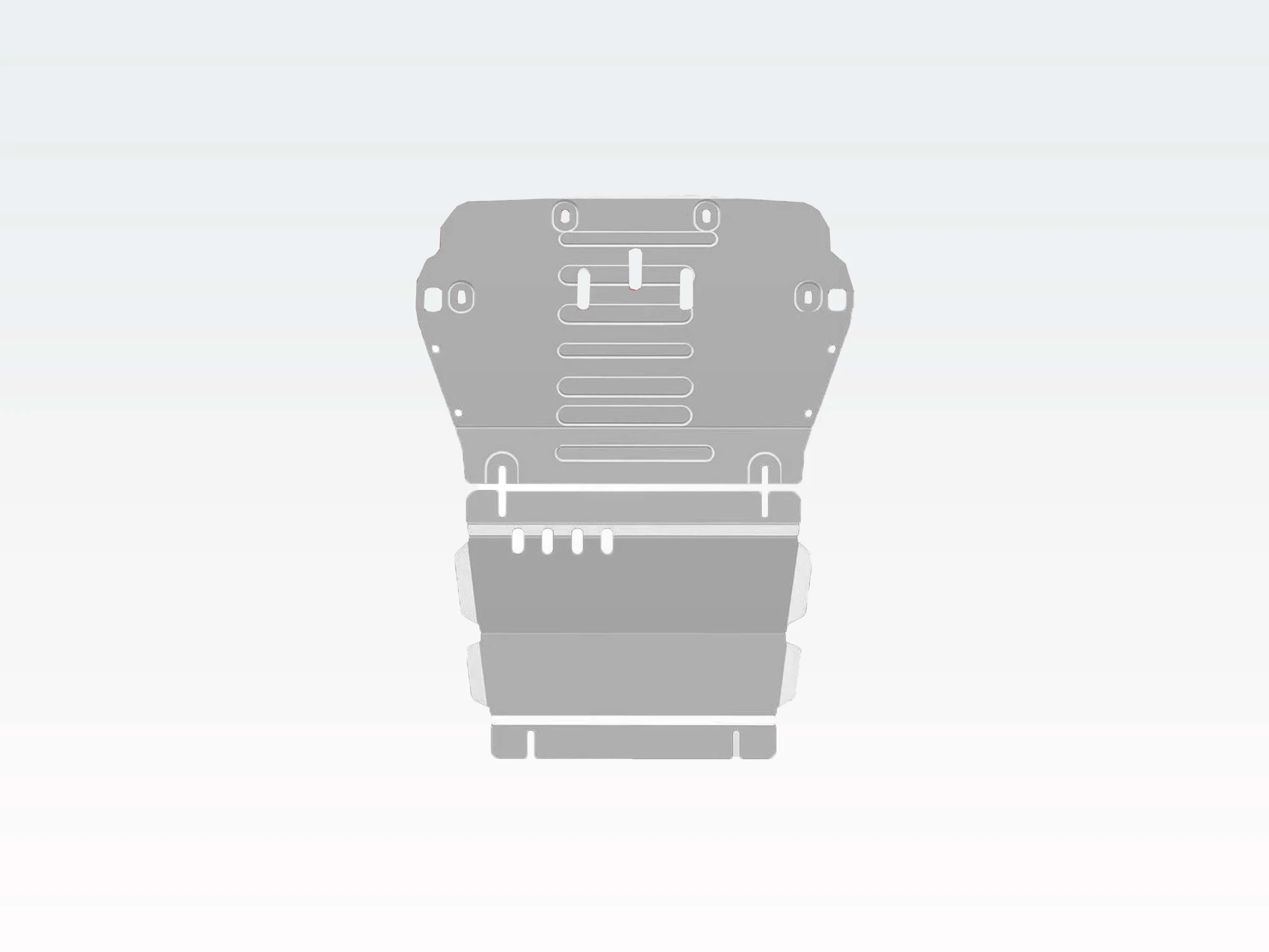 Защита картера и редуктора переднего моста (2 части) для JAC T9 I