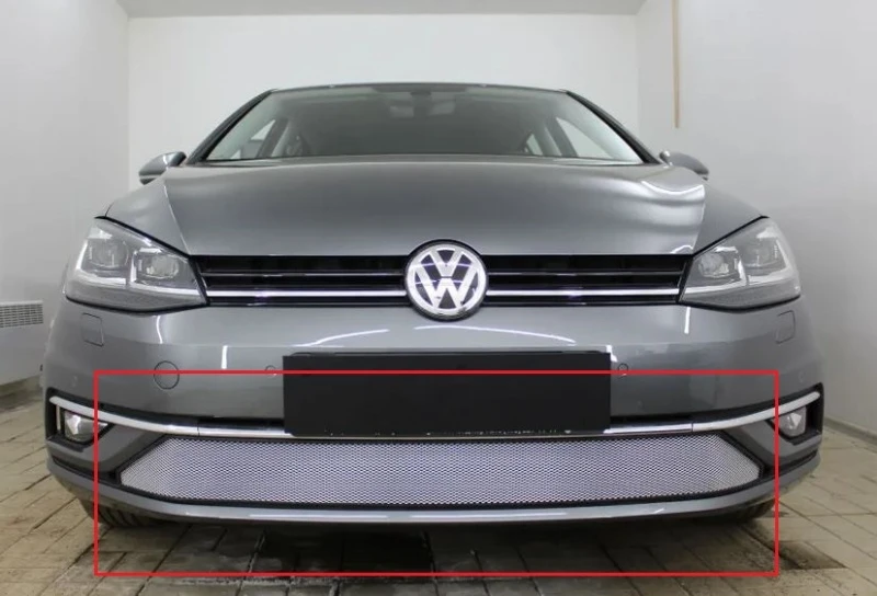 Защитная сетка радиатора для Volkswagen Golf VII Хром Стрелка 11 WGOL.chrome