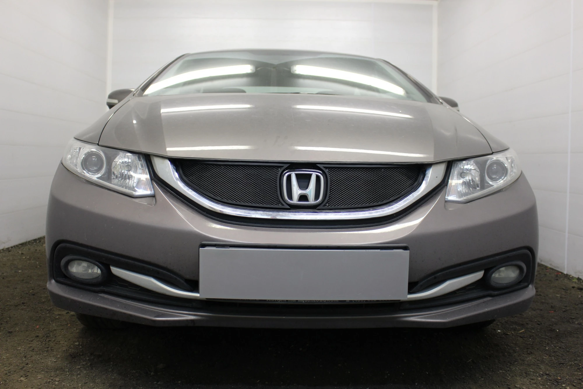 Защитная сетка радиатора для Honda Civic IX Рестайлинг