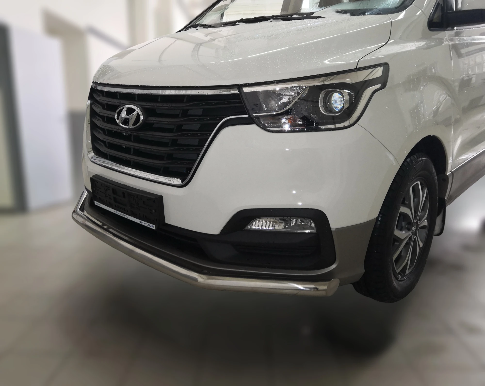 Защита переднего бампера d60 мм для Hyundai Grand Starex I Рестайлинг 2  Юко HYGS.18.02