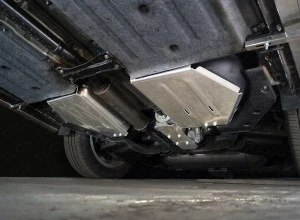 Защита топливного бака (комплект 2шт) для Infiniti QX50 II  ТСС ZKTCC00367