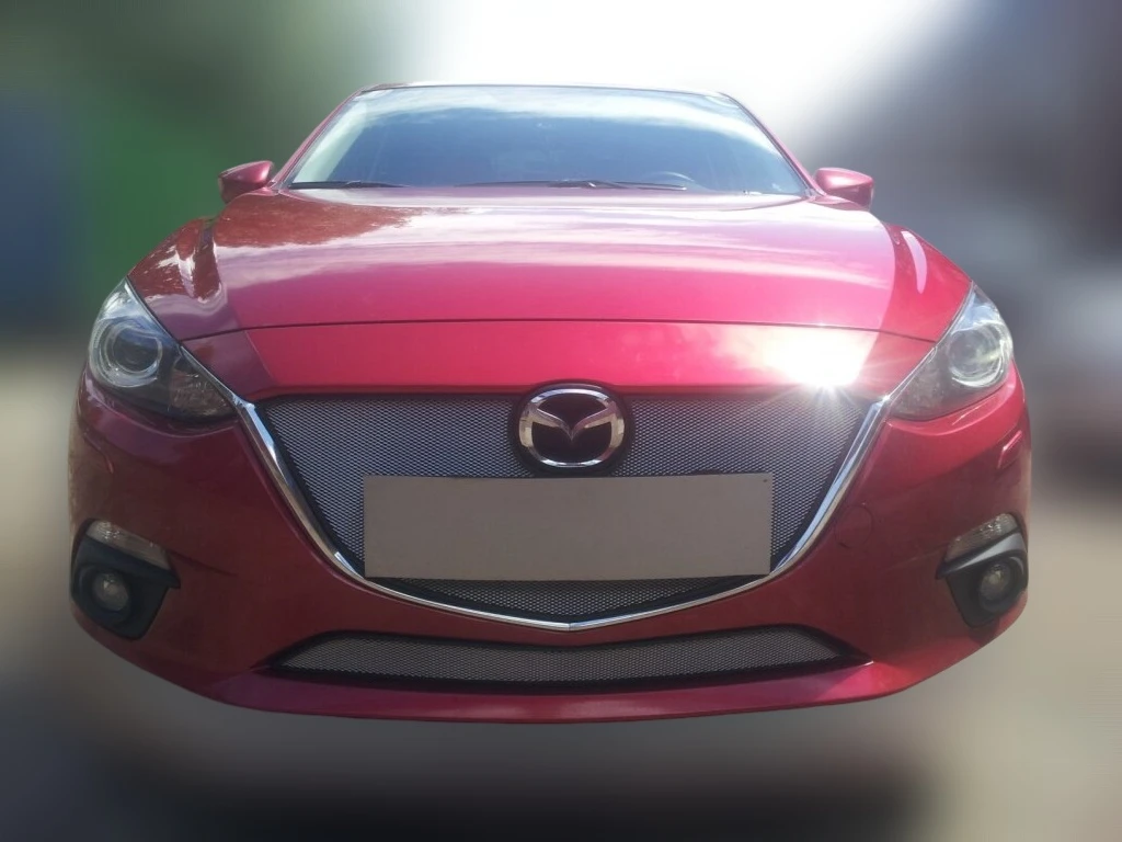 Комплект сеток chrome верх и низ для Mazda 3 III (BM)