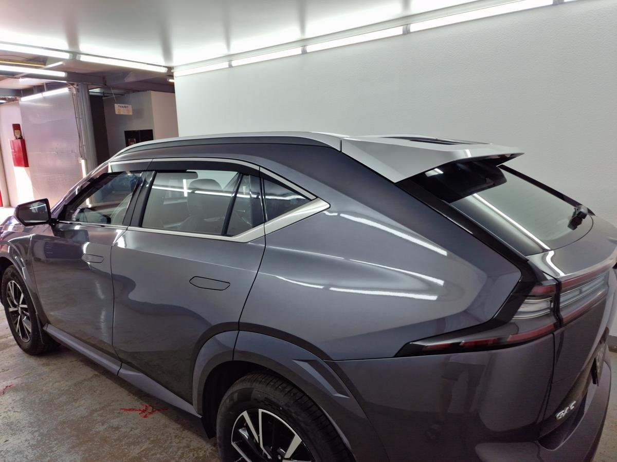 Дефлекторы окон 2D с хром накладками 6 шт. для GAC GS4 I