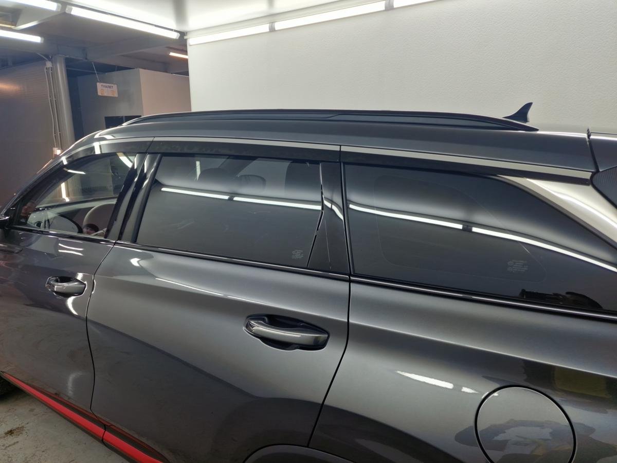 Дефлекторы окон с хром накладками 2D 6 шт для Changan CS75 plus II