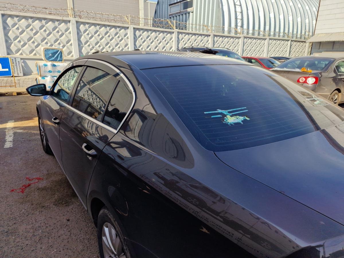 Дефлекторы окон 2D с хром накладками 4 шт. для Volkswagen Passat B7