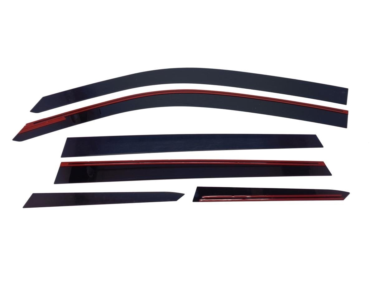 Дефлекторы окон 2D 6 шт. под наклоном для Geely Atlas Pro