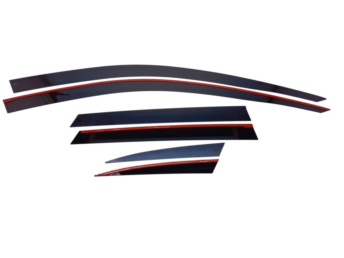 Дефлекторы окон 2D 6 шт. для Audi A4 IV (B8) Рестайлинг