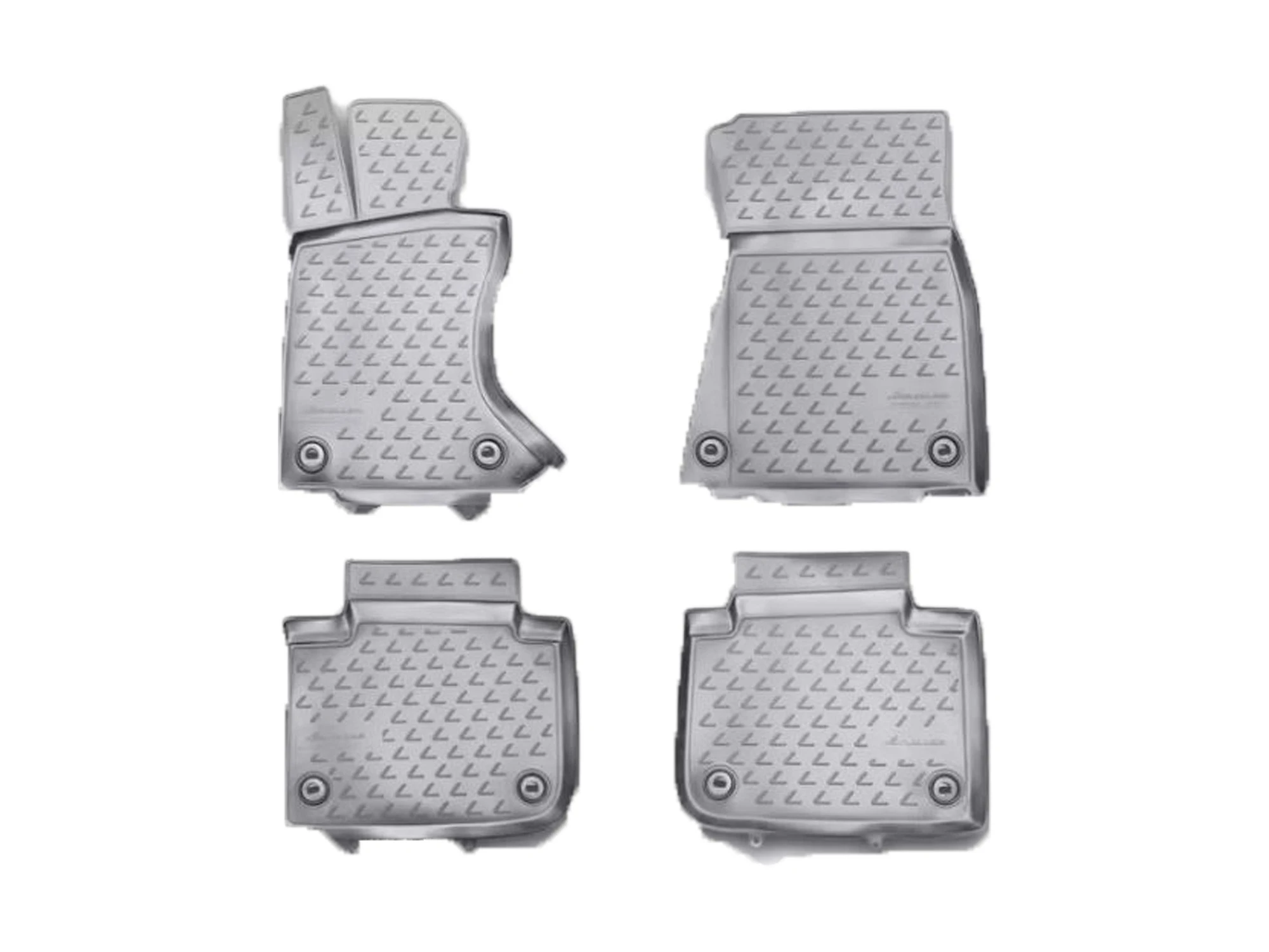 Коврики 3D в салон полиуретан 4 шт для Lexus GS IV Черный Element