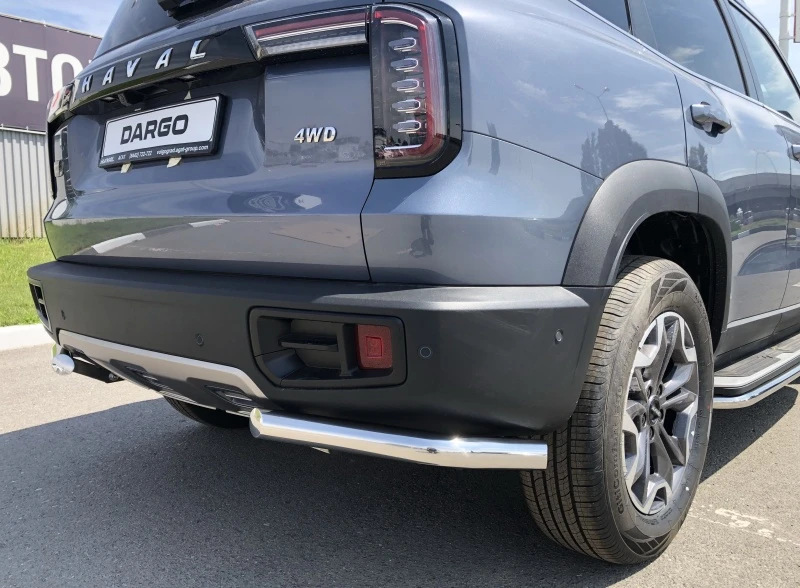 Защита заднего бампера угловая d60 мм для Haval Dargo  Юко HVD.22.18