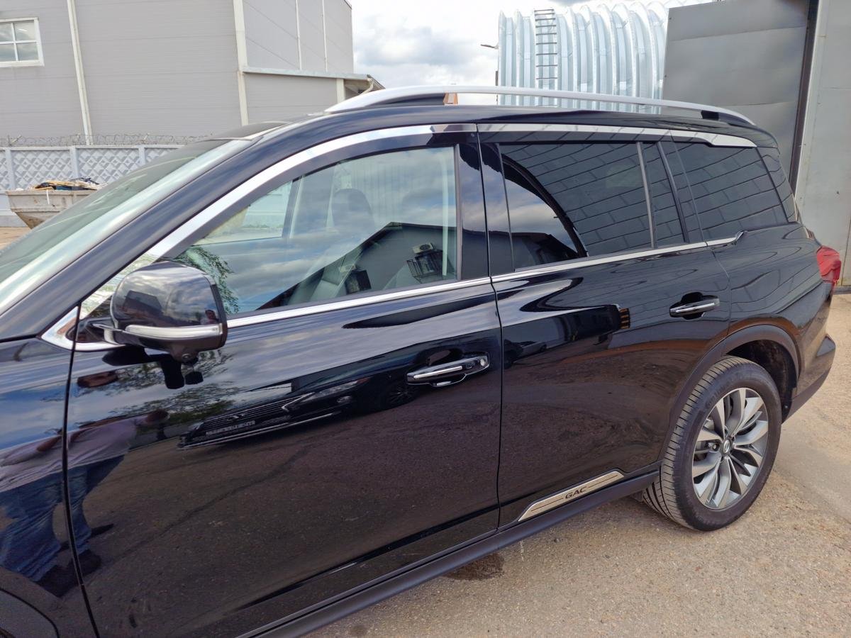 Дефлекторы окон с хром накладками 2D 6 шт для GAC GS8 I