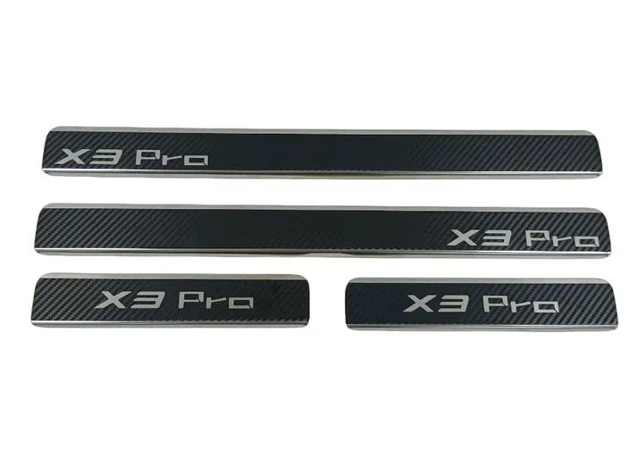 Накладки на пороги нержавеющая сталь под карбон 4шт. для Kaiyi X3 Pro I