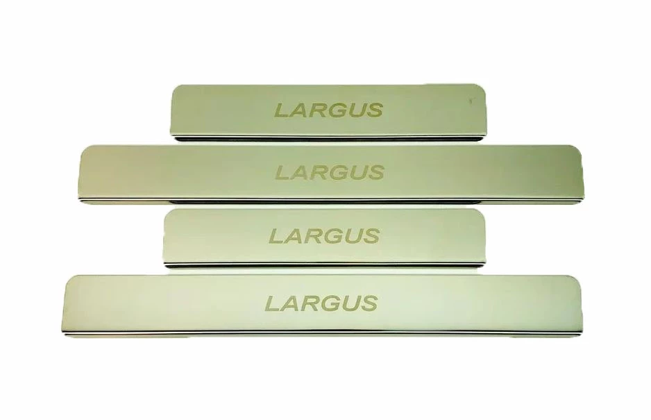 Накладки на пороги из нержавеющей стали 4шт. для LADA (ВАЗ) Largus I