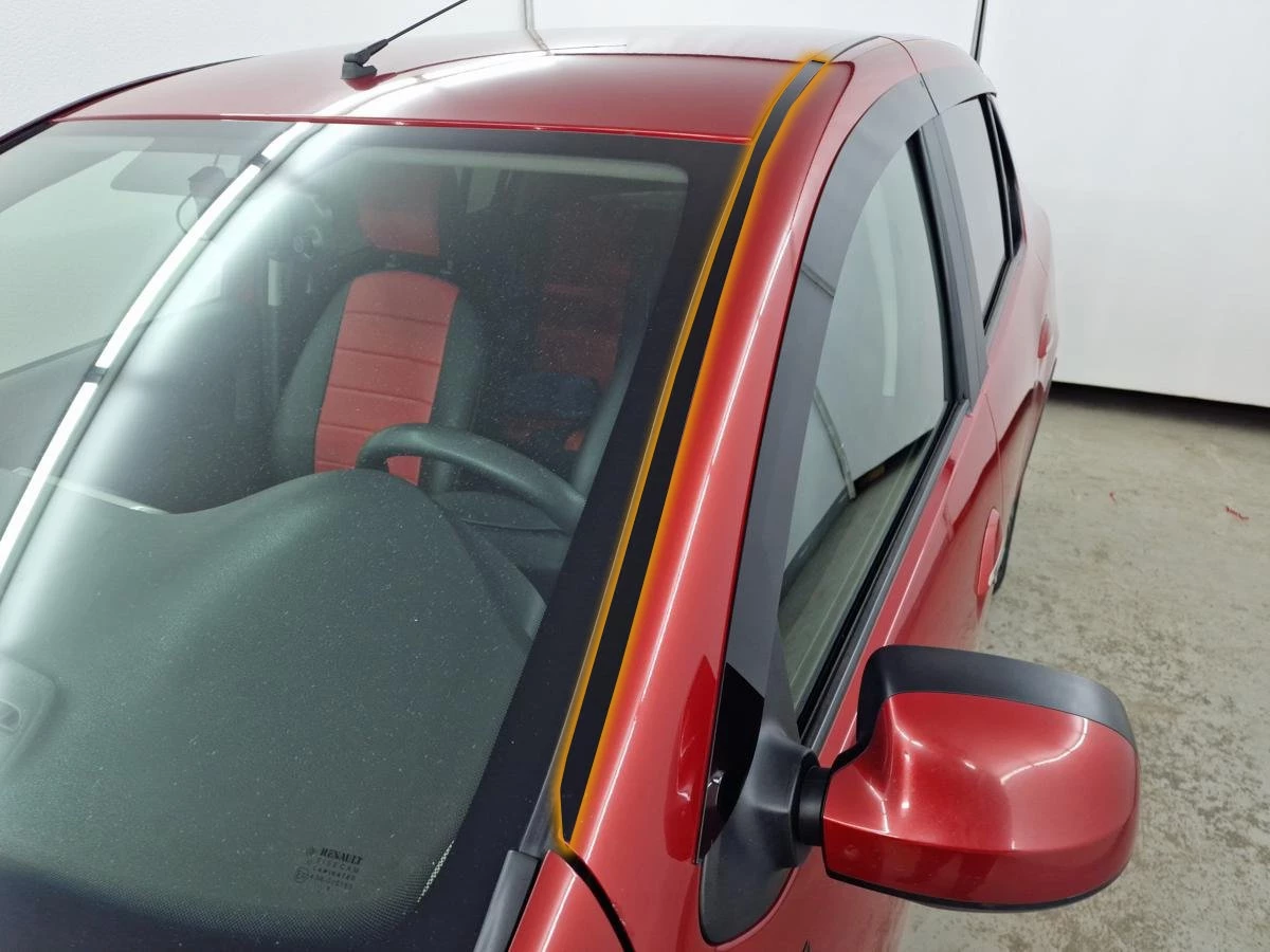 Водосток лобового стекла Премиум для Renault Logan II Рестайлинг