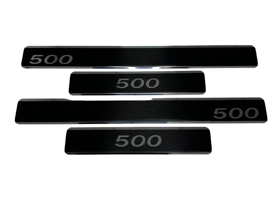 Накладки на пороги нержавеющая сталь под карбон 4шт. для TANK 500