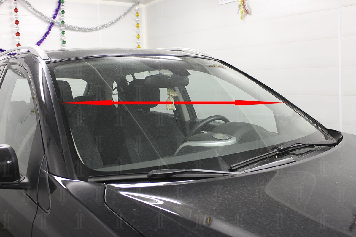 Дефлектор (водосток) лобового стекла для Renault Koleos I Рестайлинг 2