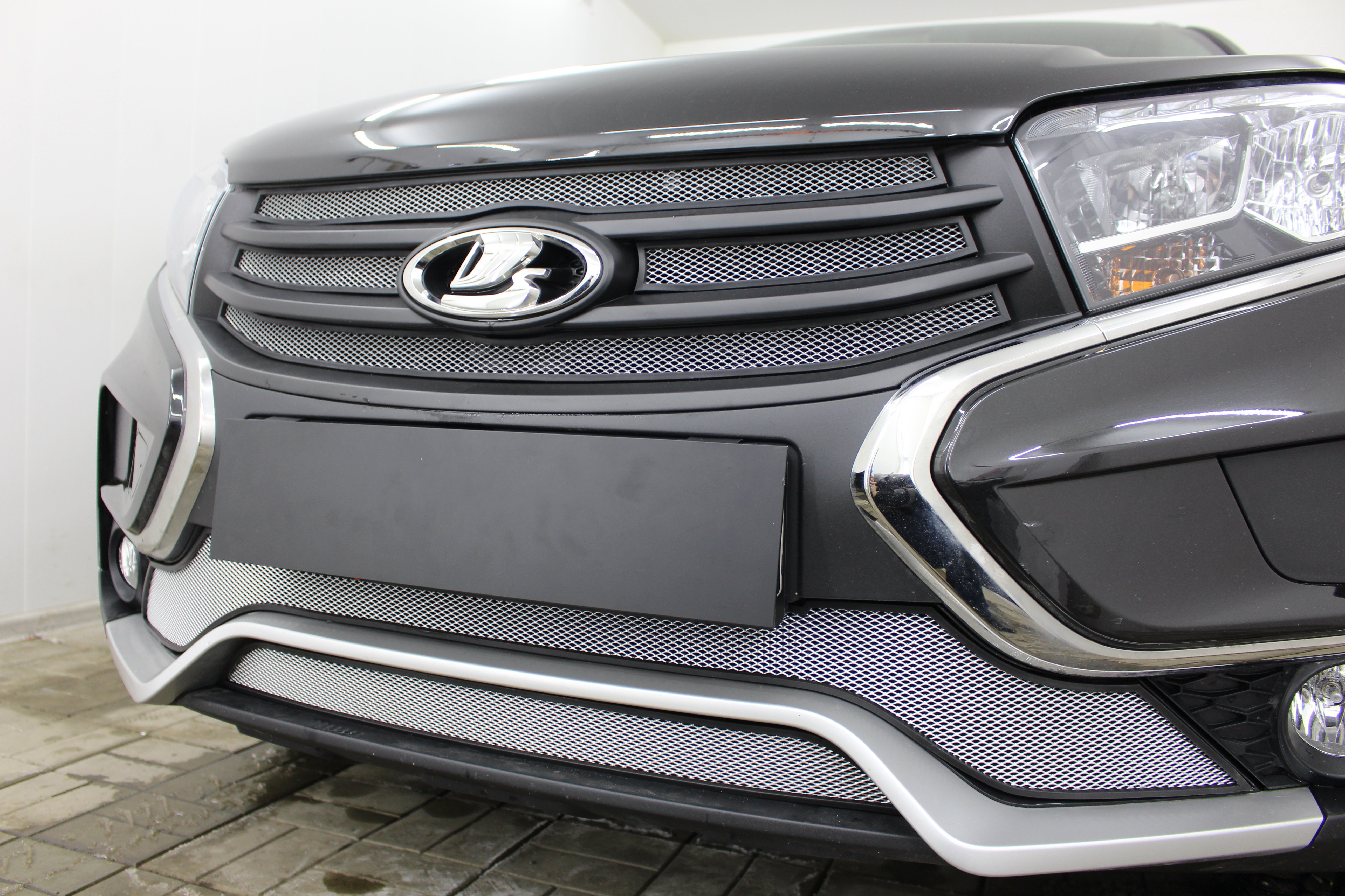 Защитная сетка радиатора низ 2 части для LADA (ВАЗ) XRAY I