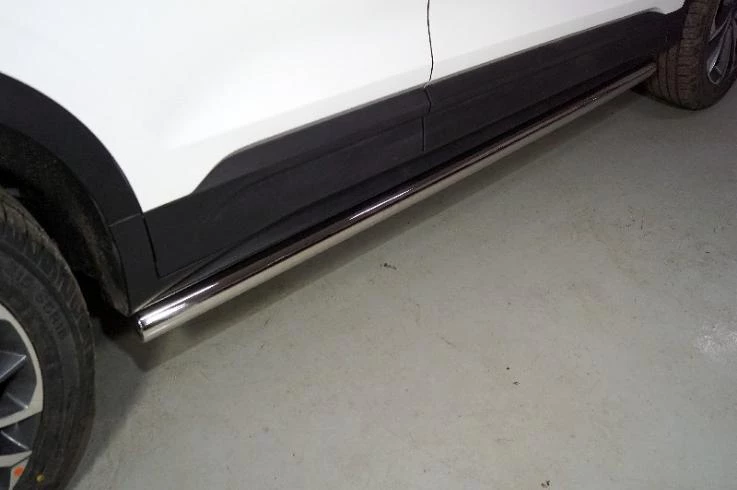 Пороги труба 42,4 мм для Renault Logan II Рестайлинг