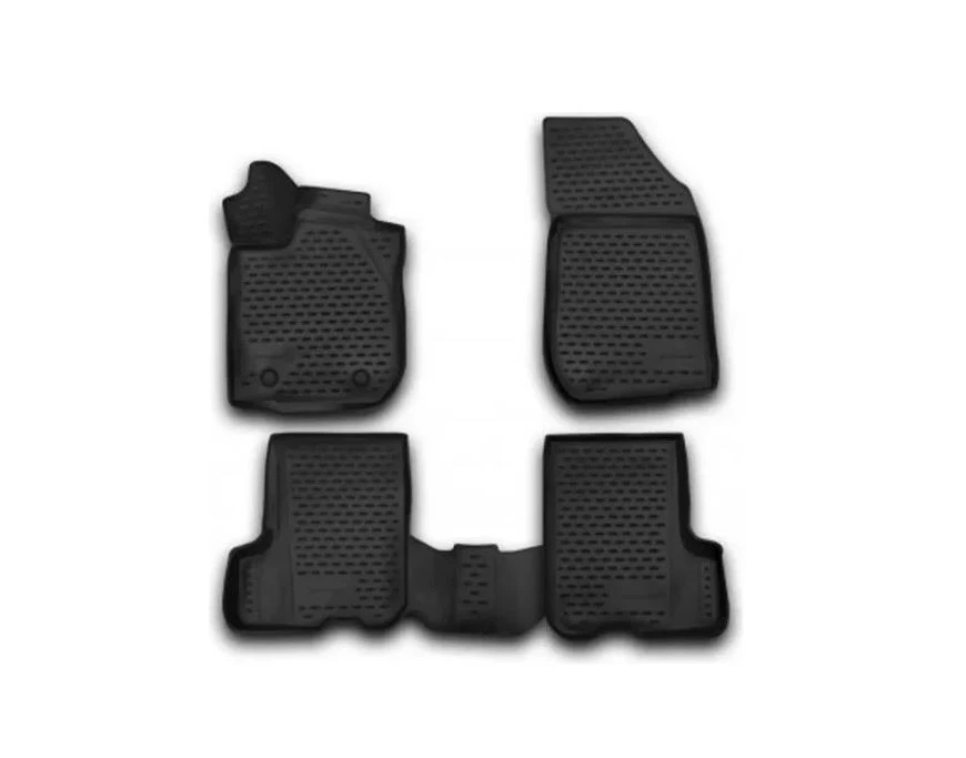 Коврики 3D в салон полиуретан 4 шт для Renault Fluence I Рестайлинг Черный Element NLC.3D.41.19.210k