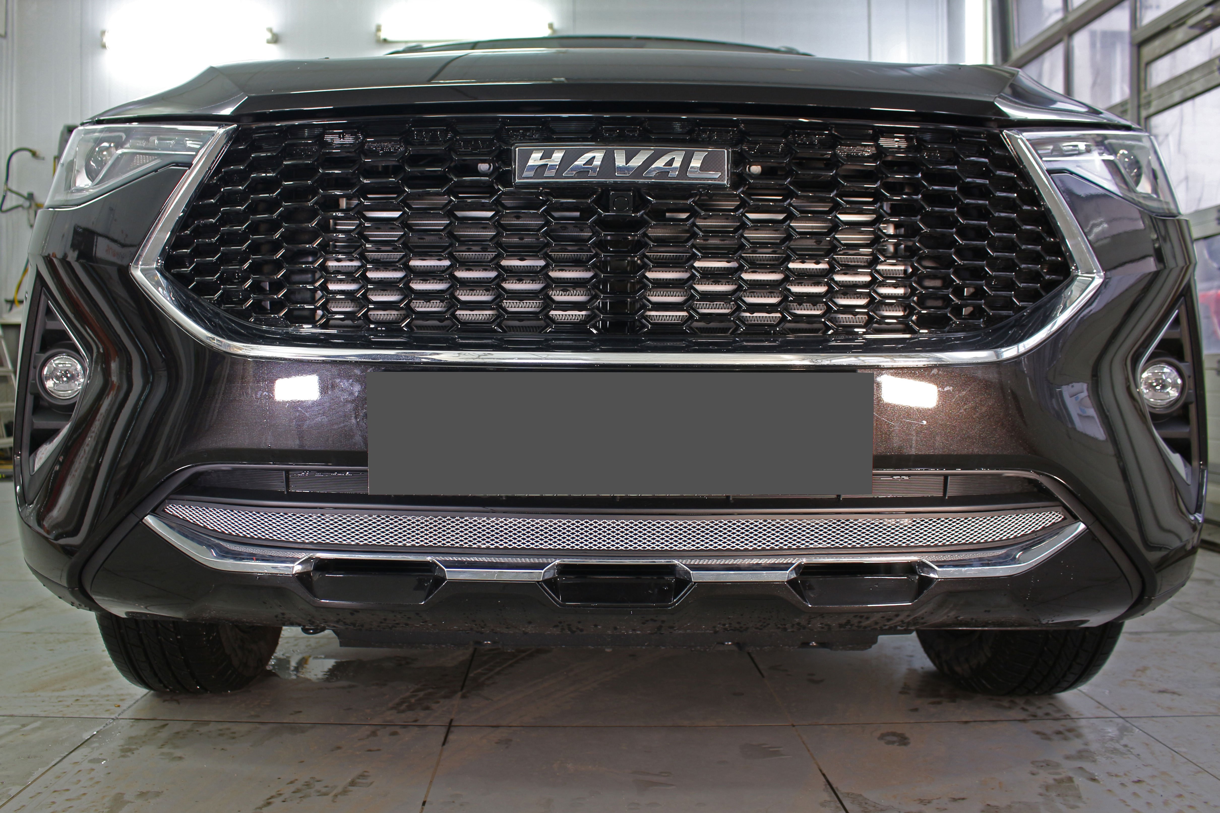 Защитная сетка радиатора низ для Haval F7x I