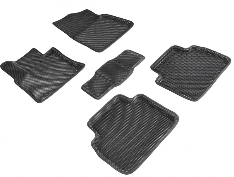 Коврики 3D EVA "СОТА" для Toyota Camry VIII (XV70) Черный Seintex 95174