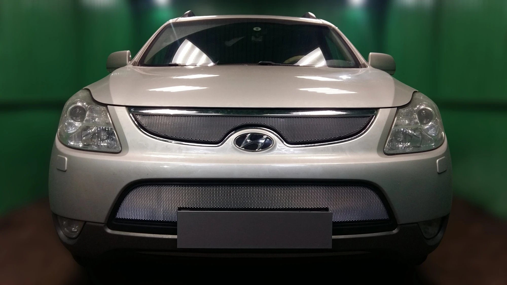 Комплект сеток chrome верх, центр и низ для Hyundai ix55