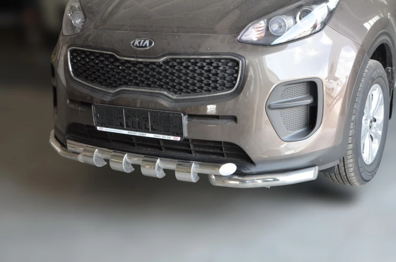Защита переднего бампера G d60/60 мм для Kia Sportage III Рестайлинг  Юко KSP.15.05
