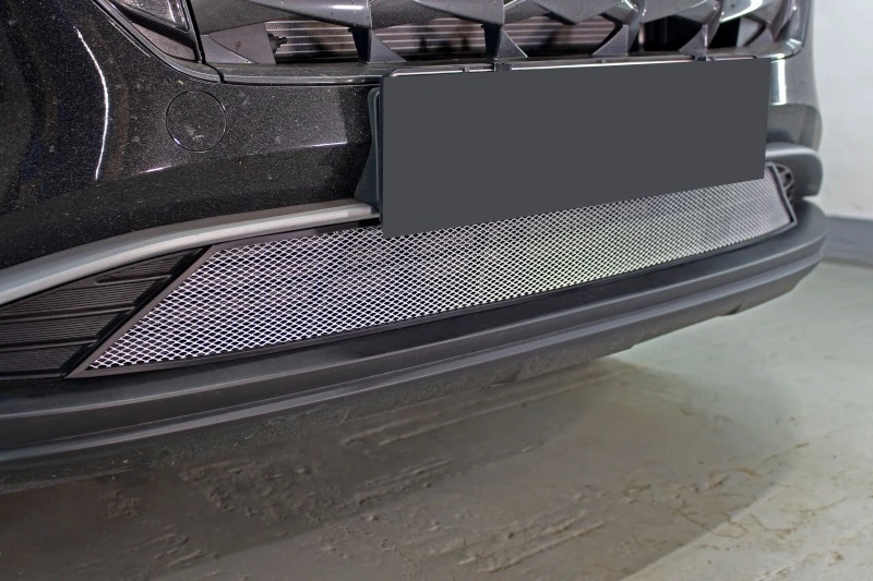 Защитная сетка радиатора низ для Hyundai Tucson IV Хром Стрелка 11 HTUS21.chrome