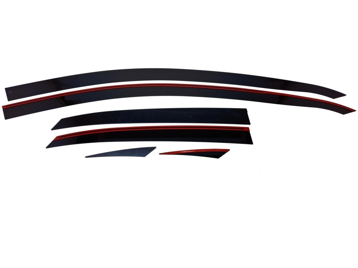 Дефлекторы окон 2D 6 шт (для кузова хэтчбек) для Kia Ceed III