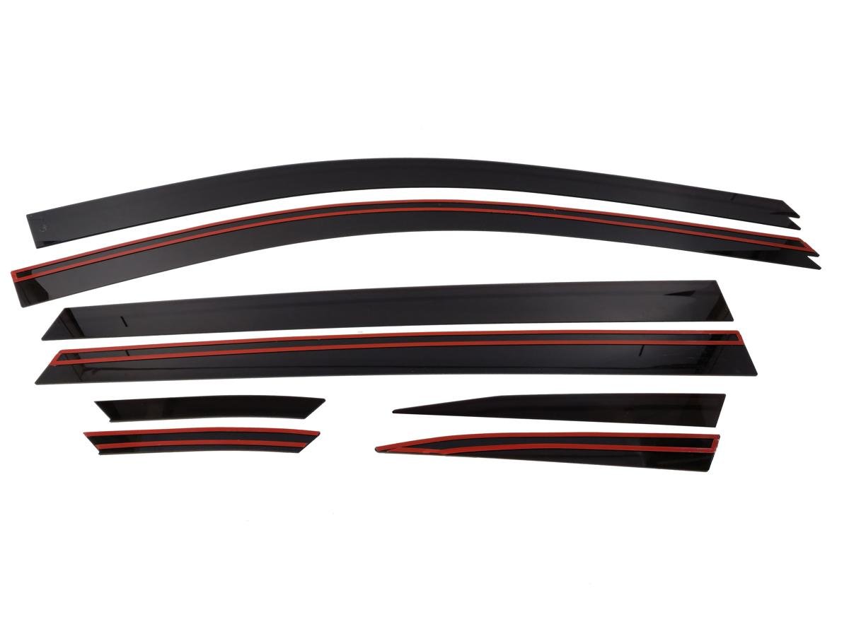 Дефлекторы окон 2D 8 шт для Renault Koleos II Рестайлинг (рынок Европы)