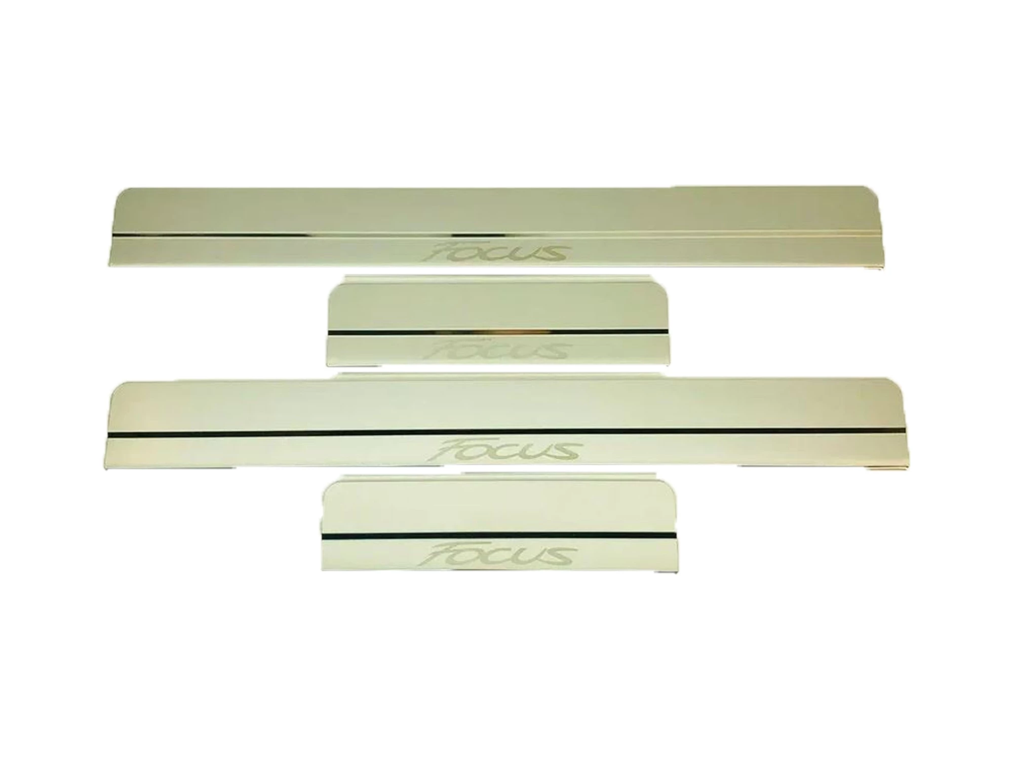 Накладки на пороги из нержавеющей стали 4шт. для Ford Focus III Рестайлинг