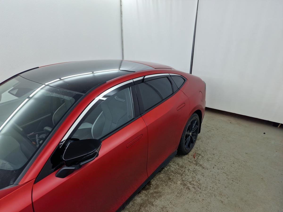 Дефлекторы окон 2D с хром накладками 6 шт. для Changan UNI-V