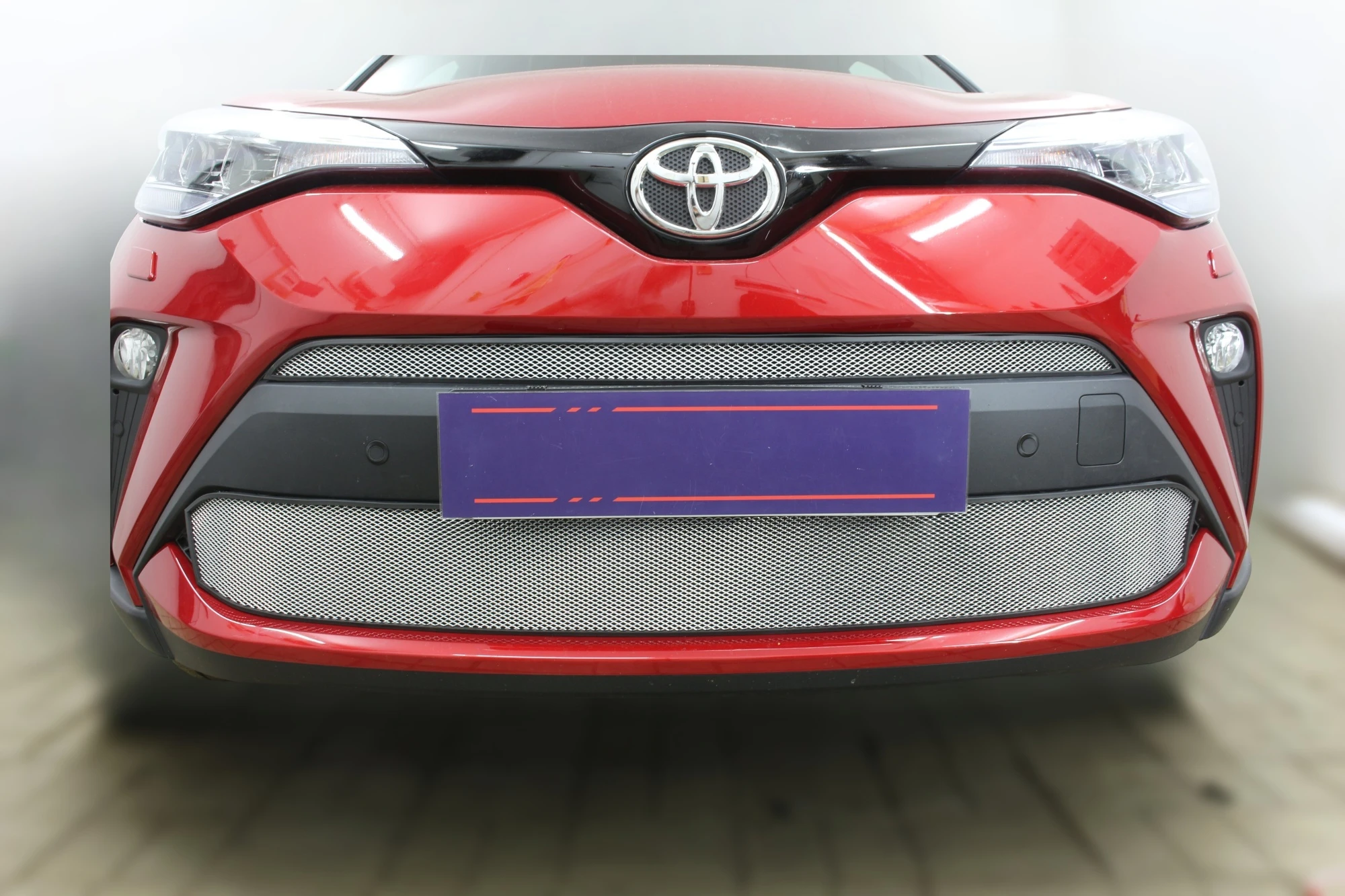Комплект сеток chrome верх и низ для Toyota C-HR I Рестайлинг