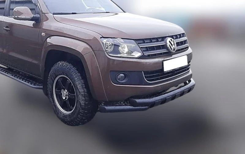 Защита переднего бампера G с покрытием "раптор" d76 мм для Volkswagen Amarok I  Юко VWA.09.05-R