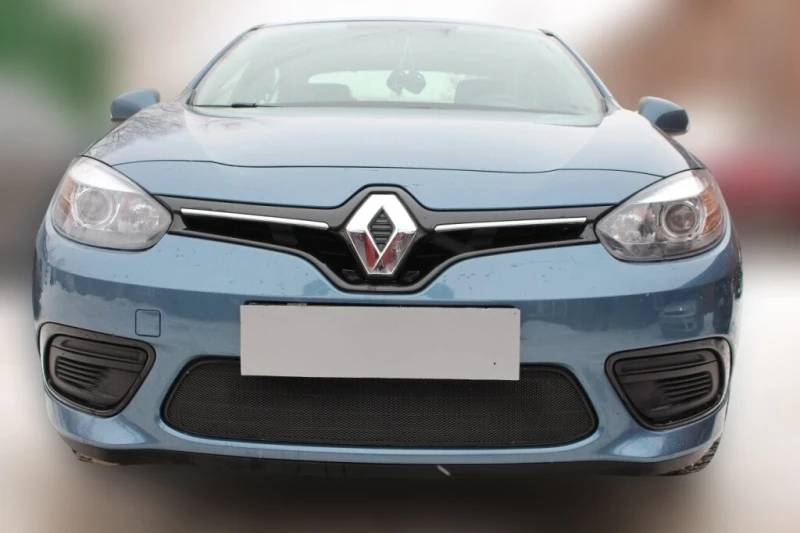 Комплект сеток black верх и низ для Renault Fluence I Рестайлинг Черный Стрелка 11 RFLU13.top.black-RFLU13.bot.black