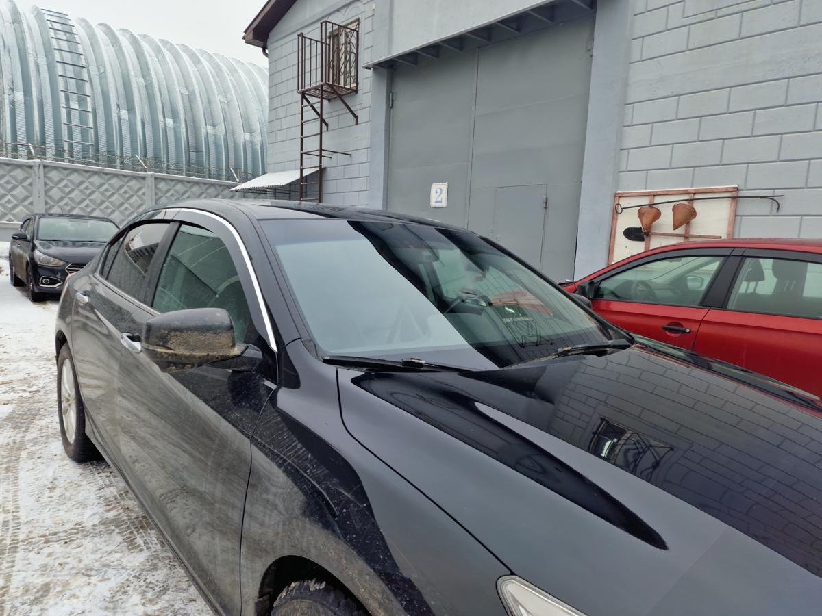 Дефлекторы окон 2D с хром накладками 4 шт. для Honda Accord IX