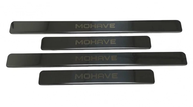 Накладки на пороги из нержавеющей стали 4шт. для Kia Mohave I Рестайлинг 2  INOX INOX.KIA.MOH.2020.ST