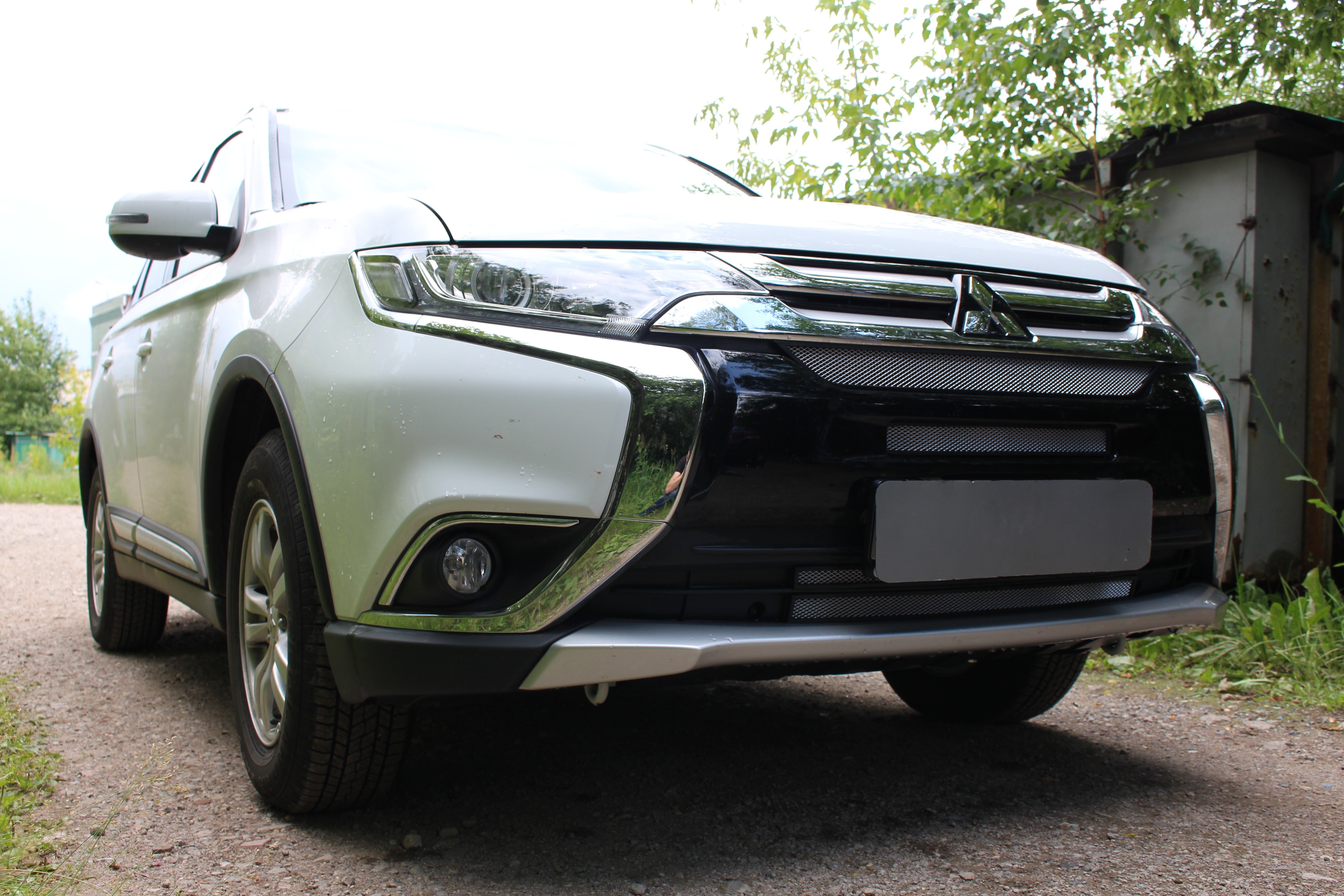 Защитная сетка радиатора комплект 4 части для Mitsubishi Outlander III Рестайлинг 2