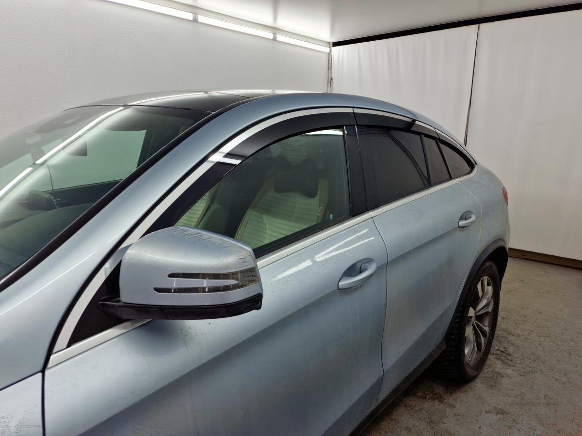 Дефлекторы окон 2D с хром накладками 6 шт. для Mercedes-Benz GLE Coupe I (C292)