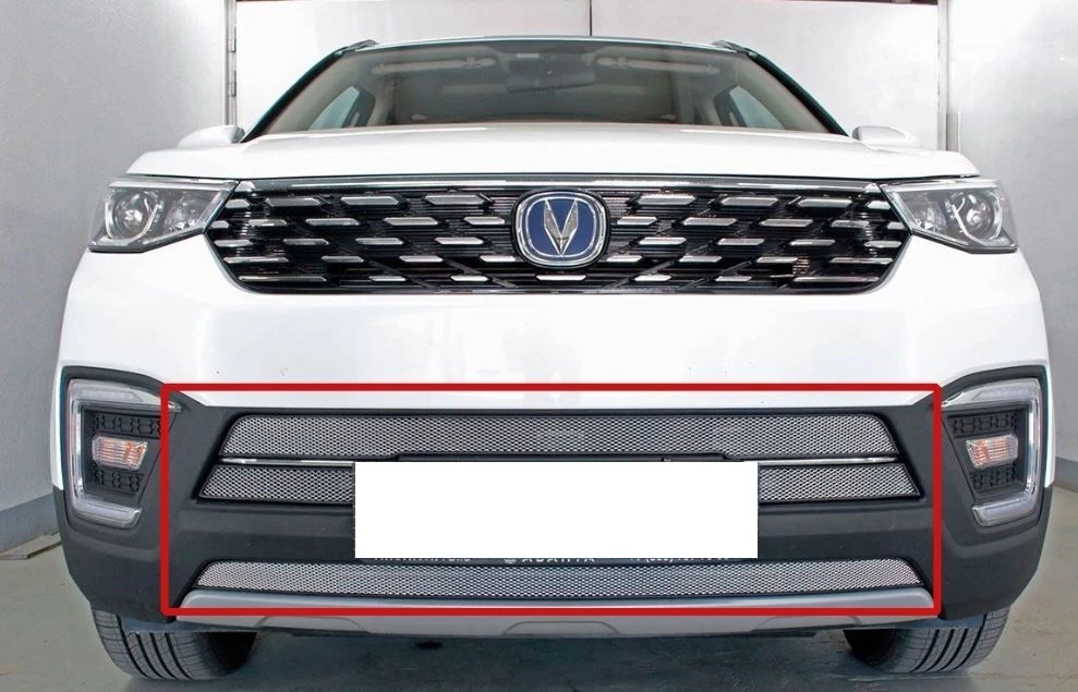 Защитная сетка радиатора низ 4 части для Changan CS55 I