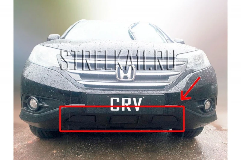 Защитная сетка радиатора для Honda CR-V IV Черный Стрелка 11 HCR-V2.4.black